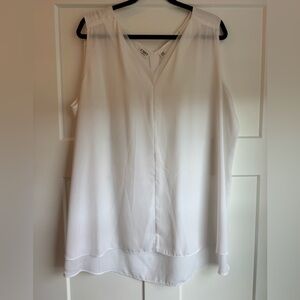 Cato Women's Elegant Cream Sleeveless Blouse